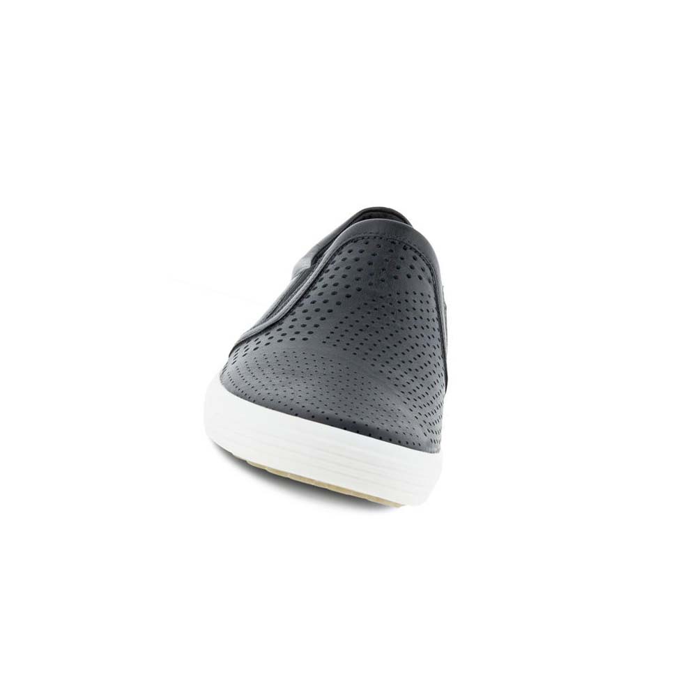 Dámské Tenisky Ecco Soft 7 Slip-on Černé | CZ 244EBC